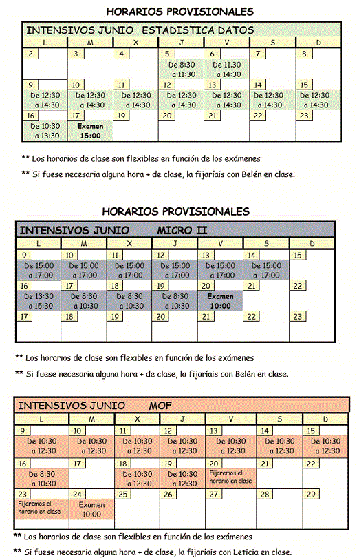 GRADOS SARRIKO exámenes extraordinarios 3