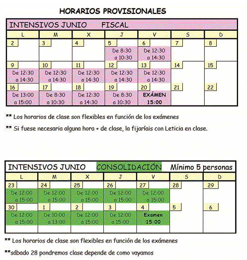 GRADOS SARRIKO exámenes extraordinarios 5